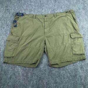 Polo Ralph Lauren Cargo Shorts Mens 54B Green Classic Fit Utility‎ Canvas Drill
